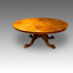 Victorian inlaid walnut coffee table - Image 3