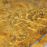 Victorian inlaid walnut oval dining table - Image 7