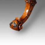 Victorian inlaid walnut oval dining table - Image 6