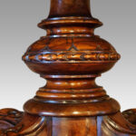 Victorian inlaid walnut oval loo table - Image 7