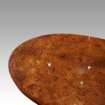 Victorian inlaid walnut oval loo table - Image 4