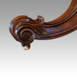 Victorian inlaid walnut oval loo table - Image 5