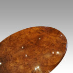 Victorian inlaid walnut oval loo table - Image 3