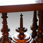 Victorian inlaid walnut oval loo table Now Sold - Image 5