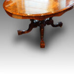 Victorian inlaid walnut oval loo table Now Sold - Image 8