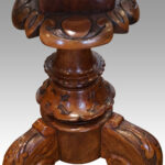 Victorian inlaid walnut oval workbox - Image 6