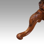 Victorian inlaid walnut oval workbox - Image 3