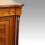 Victorian inlaid walnut pier cabinet - Image 7