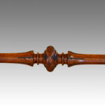 Victorian inlaid walnut serpentine card table - Image 3