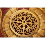 Victorian inlaid walnut sewing table - Image 8