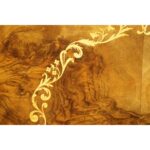 Victorian inlaid walnut sewing table - Image 7