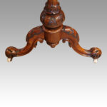 Victorian inlaid walnut shaped centre table - Image 5