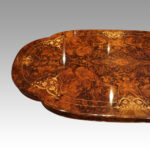 Victorian inlaid walnut shaped centre table - Image 3
