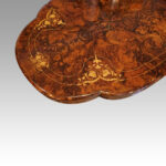 Victorian inlaid walnut shaped centre table - Image 2