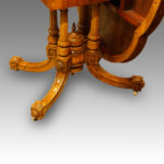 Victorian walnut inlaid shaped loo table - Image 15