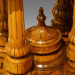 Victorian walnut inlaid shaped loo table - Image 9