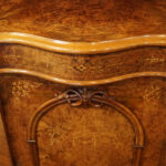 Victorian inlaid walnut side cabinet - Image 9