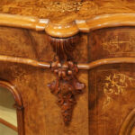 Victorian inlaid walnut side cabinet - Image 7