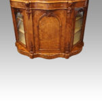 Victorian inlaid walnut side cabinet - Image 6