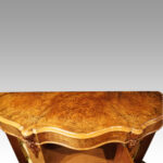 Victorian inlaid walnut side cabinet - Image 3