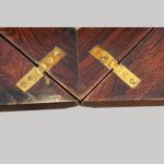 Victorian inlaid rosewood envelope card table - Image 3