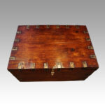 Victorian iron bound officers campaign trunk - Image 2
