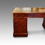 Large Victorian mahogany pedestal desk Now Sold - Image 2