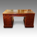 Large Victorian mahogany pedestal desk Now Sold