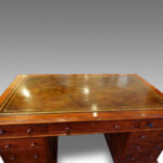 Large Victorian mahogany pedestal desk Now Sold - Image 4