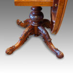 Victorian large burr walnut oval dining table Now Sold - Image 10