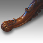 Victorian large burr walnut oval dining table Now Sold - Image 4