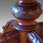 Victorian large burr walnut oval dining table Now Sold - Image 6