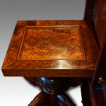 Victorian large burr walnut oval dining table Now Sold - Image 9