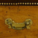 Victorian leather Camphorwood ottoman - Image 3