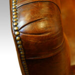 Victorian leather club sofa - Image 7