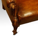 Victorian leather club sofa - Image 5