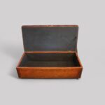 Victorian leather buttoned ottoman - Image 2
