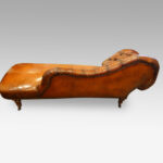 Victorian leather chaise lounge - Image 4