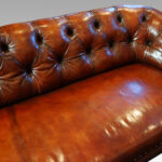 Victorian leather chesterfield - Image 8