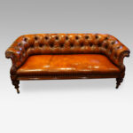 Victorian leather chesterfield