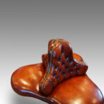Victorian leather conversation seat - Image 3