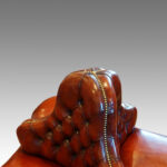 Victorian leather conversation seat - Image 4