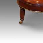 Victorian leather conversation seat - Image 6