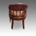 Victorian leather desk chair - Image 5