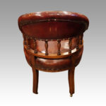 Victorian leather desk chair - Image 5