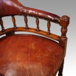 Victorian leather desk chair - Image 2