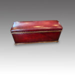 Victorian leather ottoman