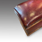 Victorian leather ottoman - Image 4
