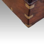 Victorian leather camphorwood ottoman - Image 8
