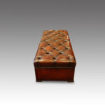 Victorian leather ottoman - Image 6
